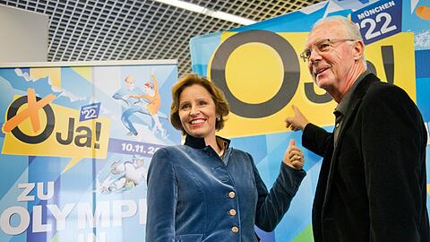 Gemeinsam für Olympia 2022: Franz Beckenbauer und Christine Haderthauer.