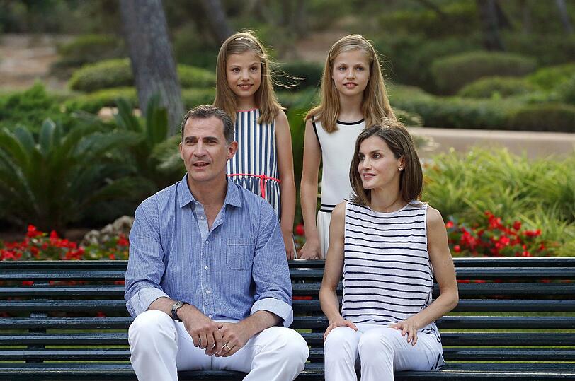 König Felipe VI. weilt mit Letizia und den Töchtern Leonor und Sofía traditionell auf Mallorca.