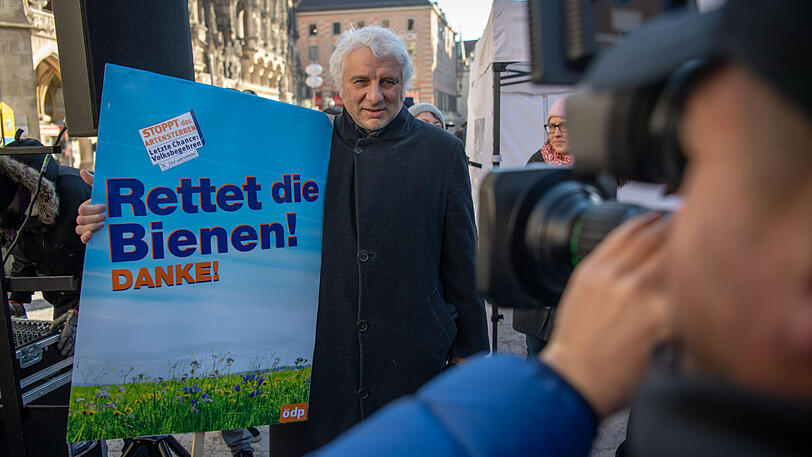 "Tatort"-Kommissar Udo Wachtveitl am Donnerstag am Marienplatz.