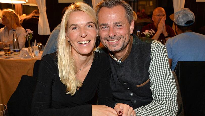 Happy: BR-Moderator Michael Sporer und Saskia Bernhardt.