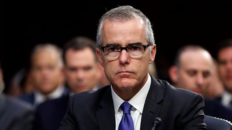 07.06.2017, USA, Washington: Der damalige stellvertretende FBI-Direktor Andrew McCabe bei einer Anhörung im Kapitol. US-Justizminister Jeff Sessions hat am 16.03.2018 den früheren Vizedirektor des FBI, Andrew McCabe, zwei Tage vor dessen Pensionierung gefeuert. Er habe einem Reporter interne Informationen verraten und später bei Befragung darüber falsche Angaben gemacht.