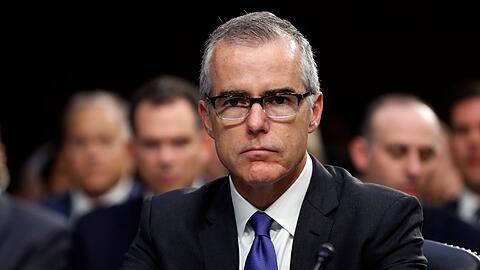 07.06.2017, USA, Washington: Der damalige stellvertretende FBI-Direktor Andrew McCabe bei einer Anhörung im Kapitol. US-Justizminister Jeff Sessions hat am 16.03.2018 den früheren Vizedirektor des FBI, Andrew McCabe, zwei Tage vor dessen Pensionierung gefeuert. Er habe einem Reporter interne Informationen verraten und später bei Befragung darüber falsche Angaben gemacht.