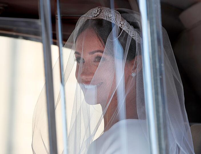 Meghan Markle fuhr mit dem Auto vor