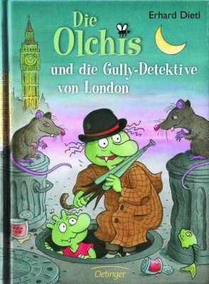Dort stellt er sein neuestes Kinderbuch "Die Olchis und die Gully-Detektive von London" vor.