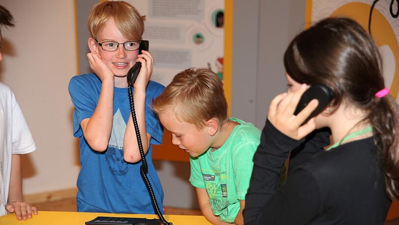 Im Kindermuseum kann man sich mitteilen. Im Kindermuseum kann man sich mitteilen.