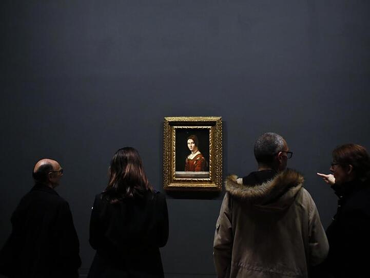 "Ferronniere" von Leonardo Da Vinci im Louvre.