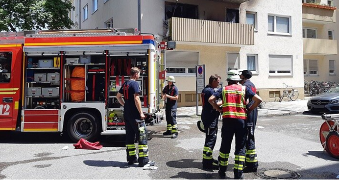 Der Brand ereignete sich in der Anglerstraße.