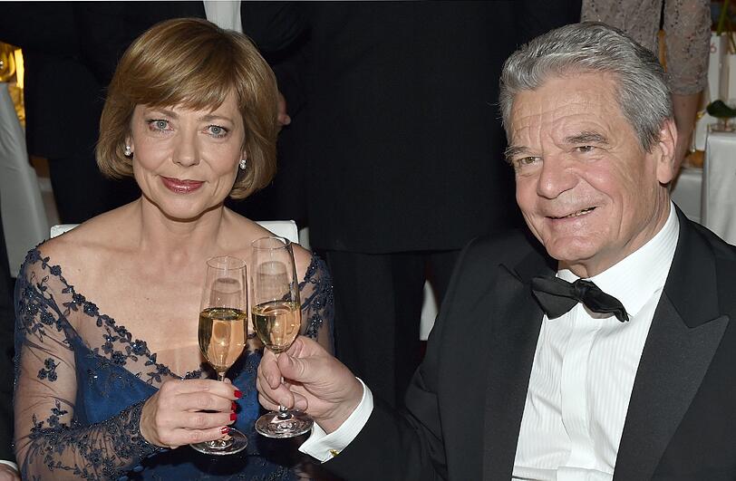 Bundespräsident Joachim Gauck und seine Lebensgefährtin Daniela Schadt