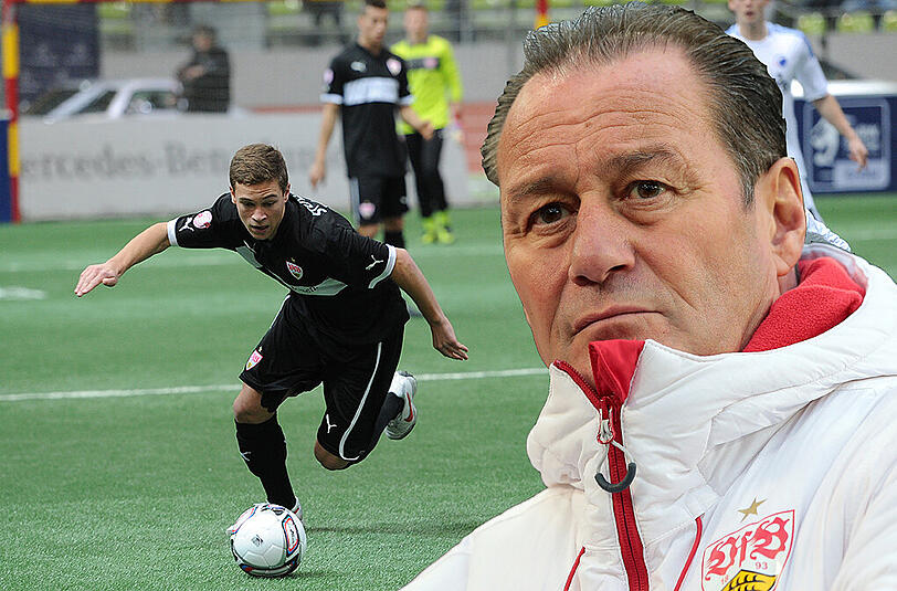 Trauert dem Riesen-Talent Joshua Kimmich hinterher: Stuttgats Trainer Huub Stevens.