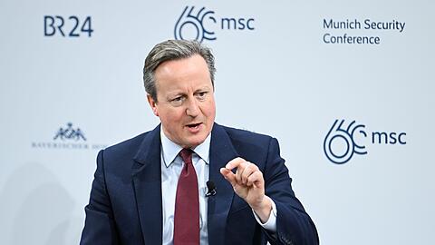 David Cameron, britischer Außenminister, spricht beim Auftakt der 60. Münchner Sicherheitskonferenz (MSC) im Hotel Bayerischer Hof.
