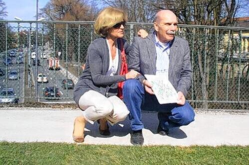 Initiatoren der Tunnel-Idee: Petra Lejeune und Hermann Grub.