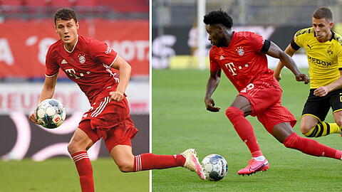 Top-Duo auf der Bayern-Außenbahn: Alphonso Davies und Benjamin Pavard (l.).