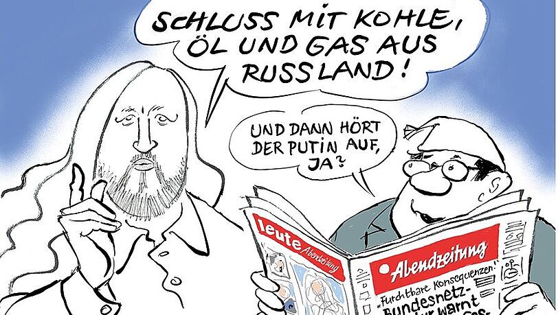 „Hofreiter hat zumindest einen Kopf, den man zeichnen kann – was bei vielen anderen Politikern mittlerweile nicht mehr der Fall ist.“ „Hofreiter hat zumindest einen Kopf, den man zeichnen kann – was bei vielen anderen Politikern mittlerweile nicht mehr der Fall ist.“