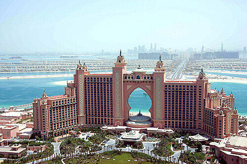 Hier residieren sie: im neuen Luxus-Hotel &bdquo;Atlantis The Palm&ldquo;.
