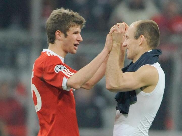 er Streit zwischen Thomas Müller (l) und Arjen Robben ist erledigt