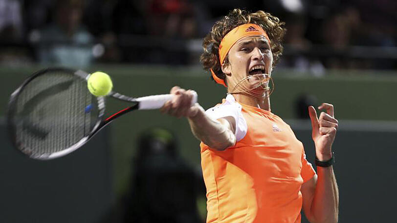 Alexander Zverev schied in Miami im Viertelfinale aus.