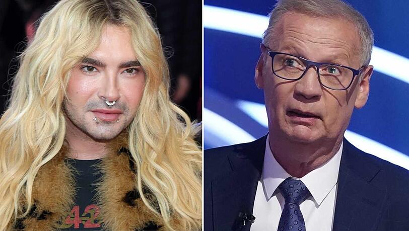 Bill Kaulitz überrascht Günther Jauch im Studio von "Wer wird Millionär?". Bill Kaulitz überrascht Günther Jauch im Studio von "Wer wird Millionär?".