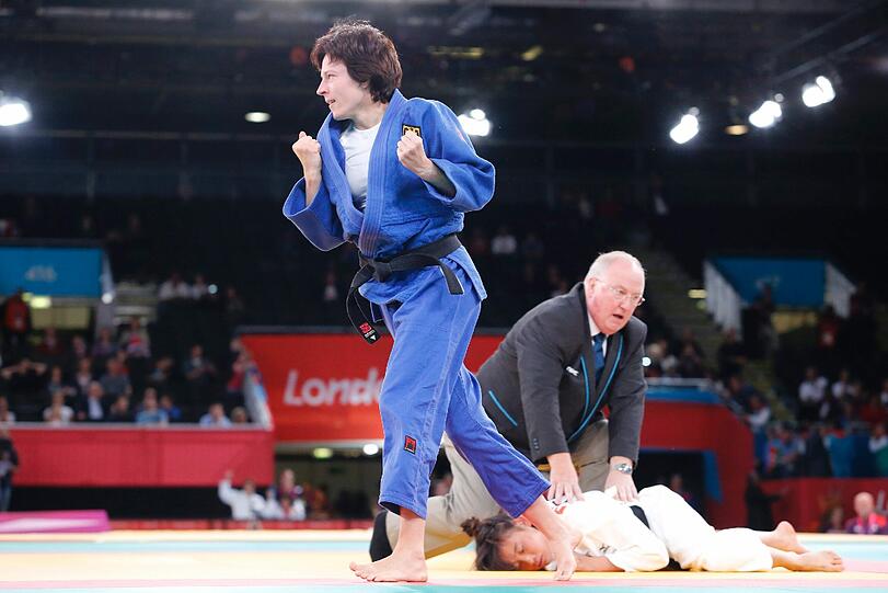 Goldmedaille für Ramona Brussig; Judo (Frauen bis 52 kg)