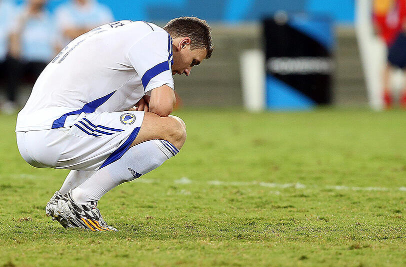 Mit der Nationalelf von Bosnien-Herzegowina gar nicht erst qualifiziert: Edin Dezeko vom AS Rom.