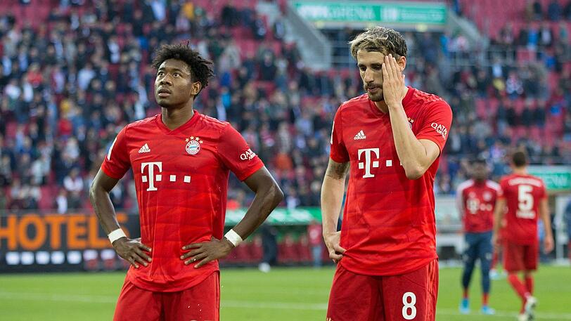 Javi Martínez (r.) droht der Bayern-Abschied. Seine Note für diese Saison: 4.