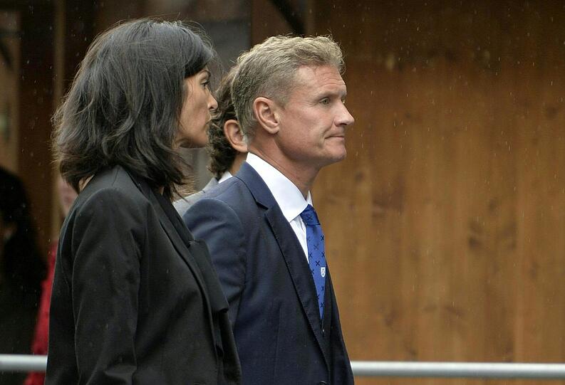 David Coulthard (r.), ehemaliger Rennfahrer, und seine Frau Karen Minier.
