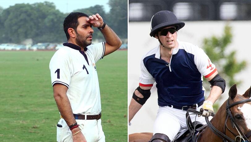 Sunjay Kapur (l.) und Prinz William verband die Liebe zum Polosport.
