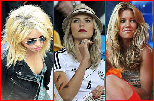 Sie zeigen uns auch bei der EURO 2012 wieder die schönsten Seiten des Fußballs - die Spielerfrauen. Von Pop-Superstar Shakira über Top-Model Lena Gercke bis hin zu TV-Sternchen Sylvie van der Vaart: Sehen Sie in der Bilderstrecke die besseren Hälften der internationalen Fußball-Stars.