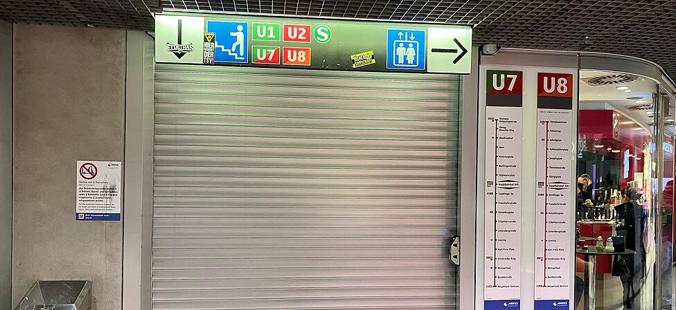 Die U-Bahnzug&auml;nge sind am Hauptbahnhof gesperrt.