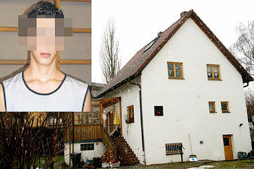 In diesem Haus geschah die Tat. Das kleine Bild zeigt Philip G.