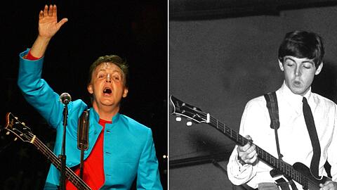 Der Musikinstrumenten-Hersteller H&ouml;fner hatte die Suche nach Paul McCartneys Bass-Gitarre unterst&uuml;tzt. (Archivbild)