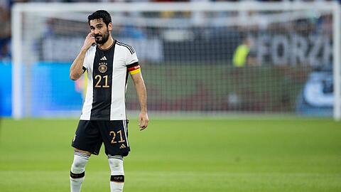 Champions-League-Sieger Ilkay G&uuml;ndogan f&uuml;hrte die DFB-Elf als Kapit&auml;n an.