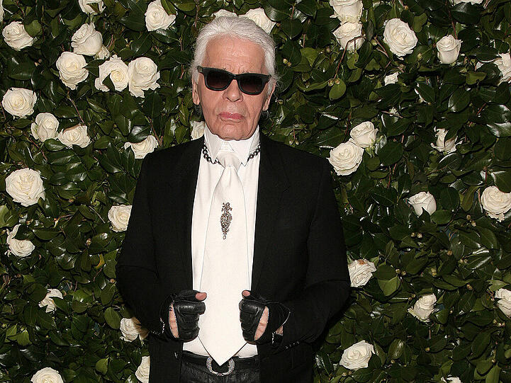 Modezar Karl Lagerfeld bei einer Benefit-Veranstaltung in New York
