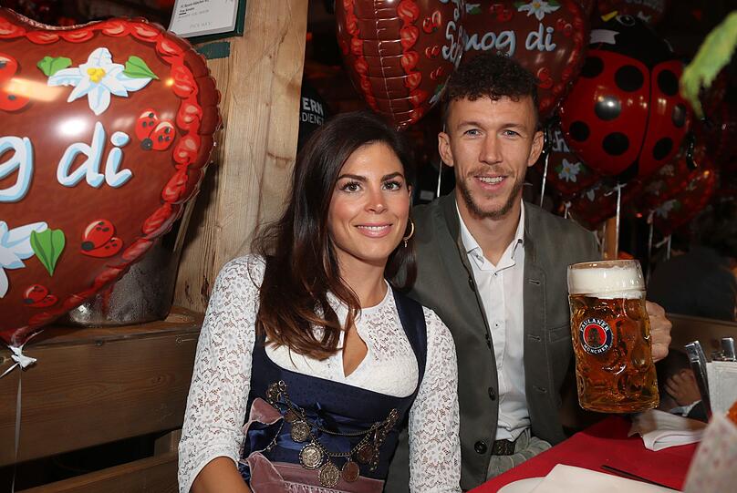 Ivan Perisic mit seiner Ehefrau Jospia.