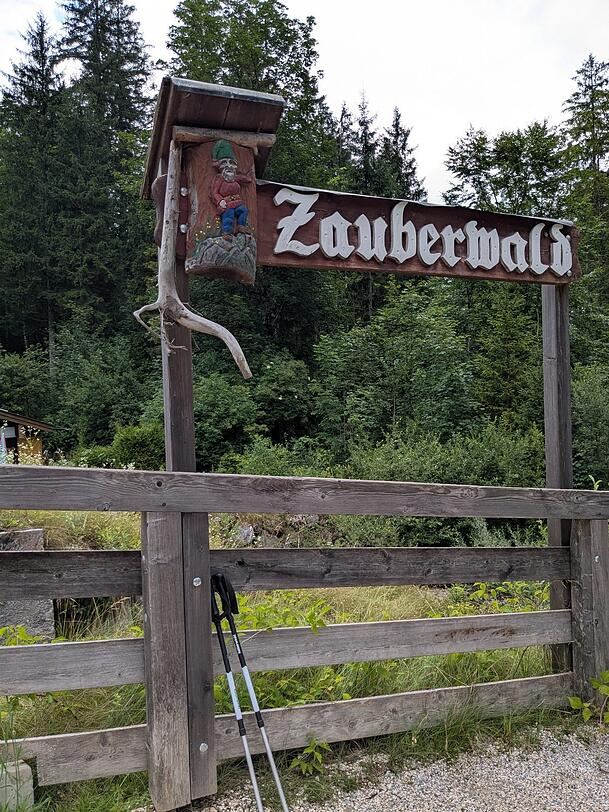 Der Eingang zum Zauberwald bei Ramsau. Der Eingang zum Zauberwald bei Ramsau.
