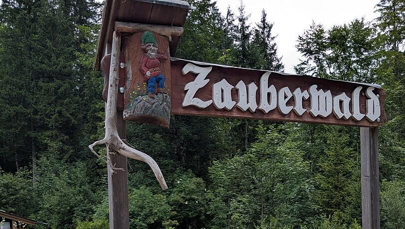 Der Eingang zum Zauberwald bei Ramsau. Der Eingang zum Zauberwald bei Ramsau.