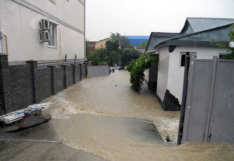 Bilder von den Überschwemmungen in Russland
