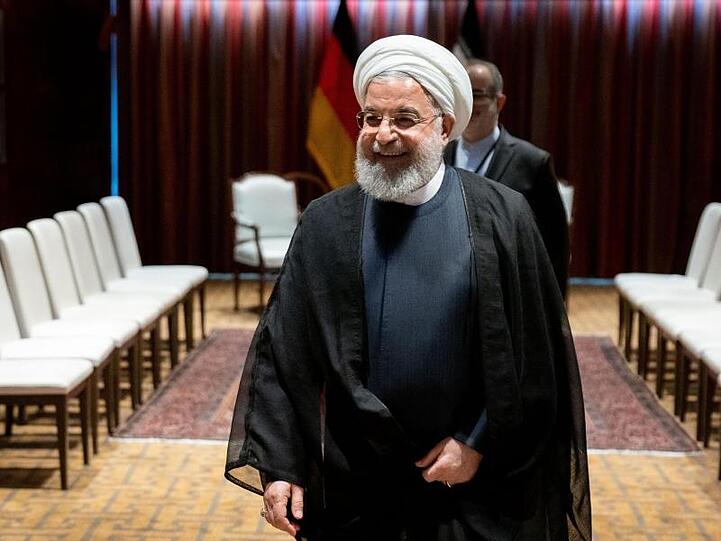Irans Präsident Hassan Ruhani koppelt etwaige Gespräche mit Trump an Bedingungen.