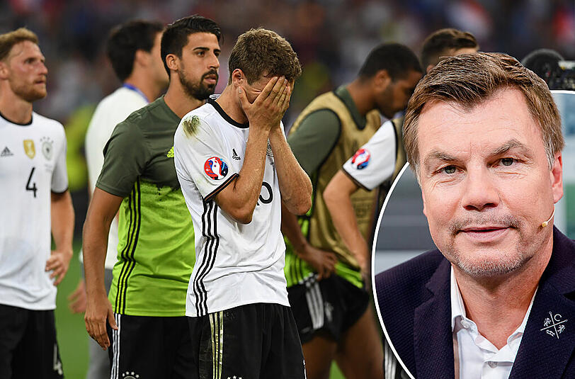 &bdquo;Ihm fehlt so diese Coolness, die er sonst eigentlich immer hat&ldquo;, sagt Thomas Helmer über DFB-Stürmer Thomas Müller.