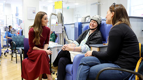 Die Prinzessin von Wales besucht das Royal Marsden Hospital in London.