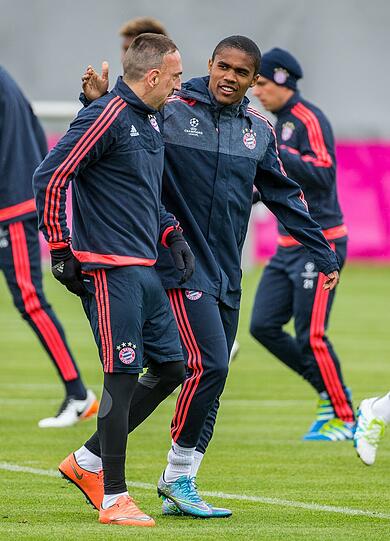 Franck Ribery und Douglas Costa