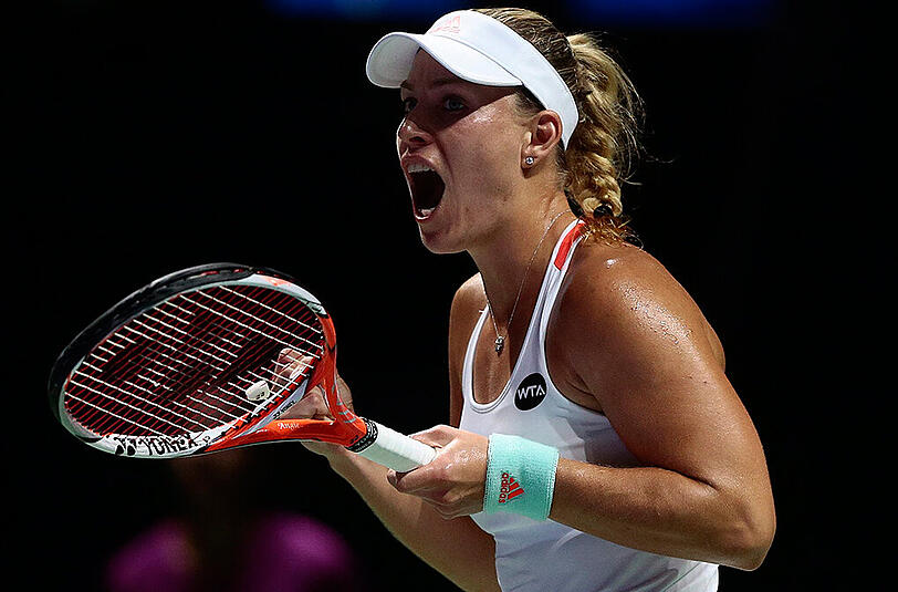 Angelique Kerber gewinnt auch die zweite Partie.