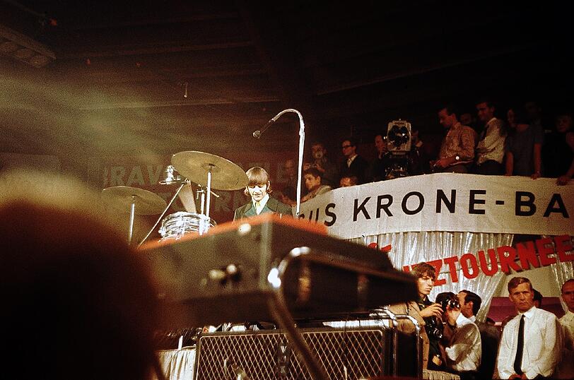 Zuständig für den Rhythmus: Schlagzeuger Ringo Starr.