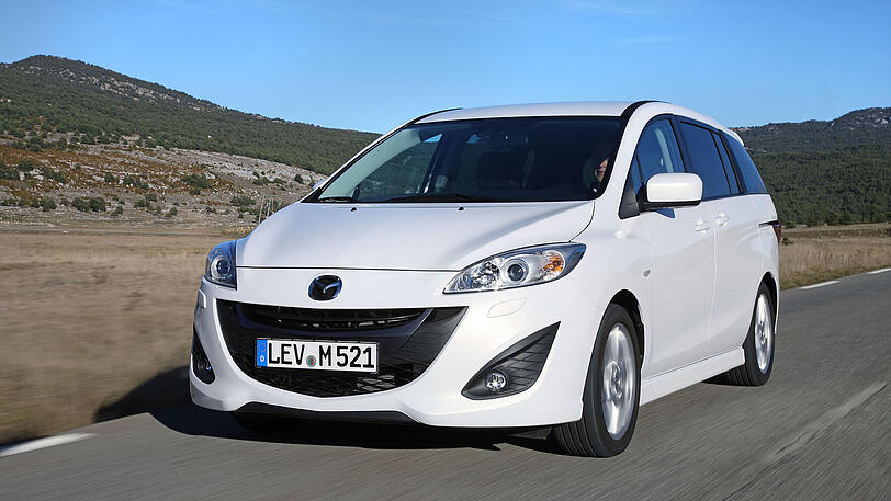Platz drei der Asia-Hitparade belegt der Kompakt-Van Mazda 5.
