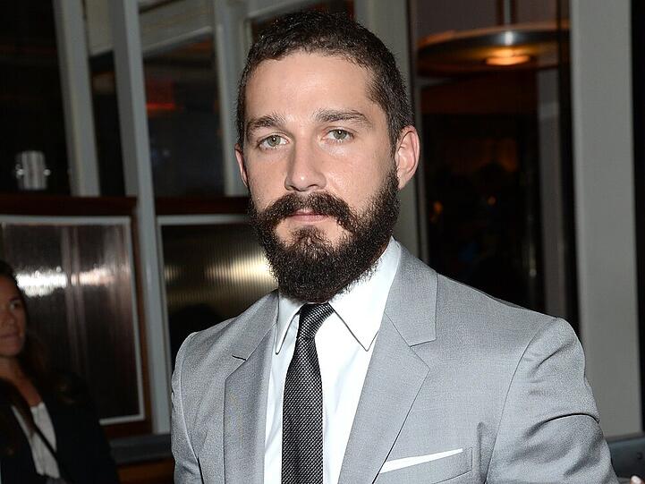 Schauspieler Shia LaBeouf bei der Party zu seinem neuen Kinofilm "Fury" in New York