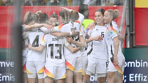 Die DFB-Frauen feierten im zweiten EM-Qualifikationsspiel den zweiten Sieg.