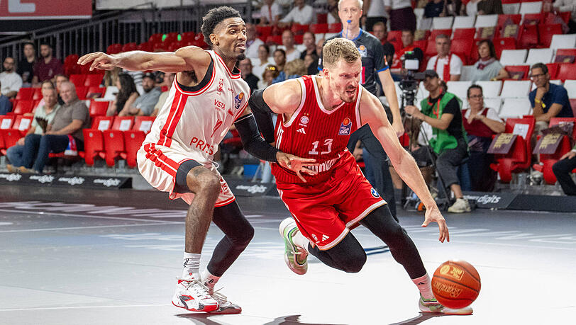 Starten am Donnerstag in die Euroleague: Die Basketballer des FC Bayern um Andi Obst. Starten am Donnerstag in die Euroleague: Die Basketballer des FC Bayern um Andi Obst.