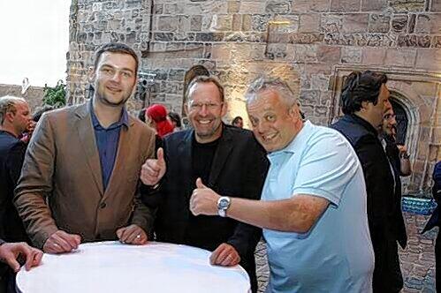 Gut gelauntes Nürnberger Programmchef-Trio: Marco König (Hit Radio N1), Michael Lein (Radio F) und Gerald Kappler (Charivari; v. li.).