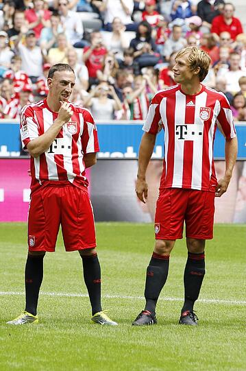 Andreas Ottl spielte zunächst von 2005 - 2011 zusammen mit Franck Ribéry bei den Bayern...