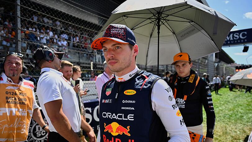 Es war nur ein kurzer Auftritt für Max Verstappen.