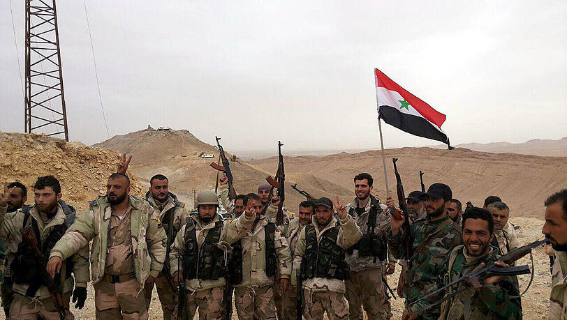 Syrische Regimetruppen haben Palmyra von der Terrormiliz Islamischer Staat (IS) zurückerobert. Syrische Regimetruppen haben Palmyra von der Terrormiliz Islamischer Staat (IS) zurückerobert.